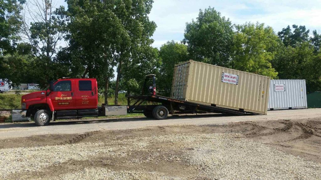 Midwest Shipping Container Solutions 20 Foot Container Unload